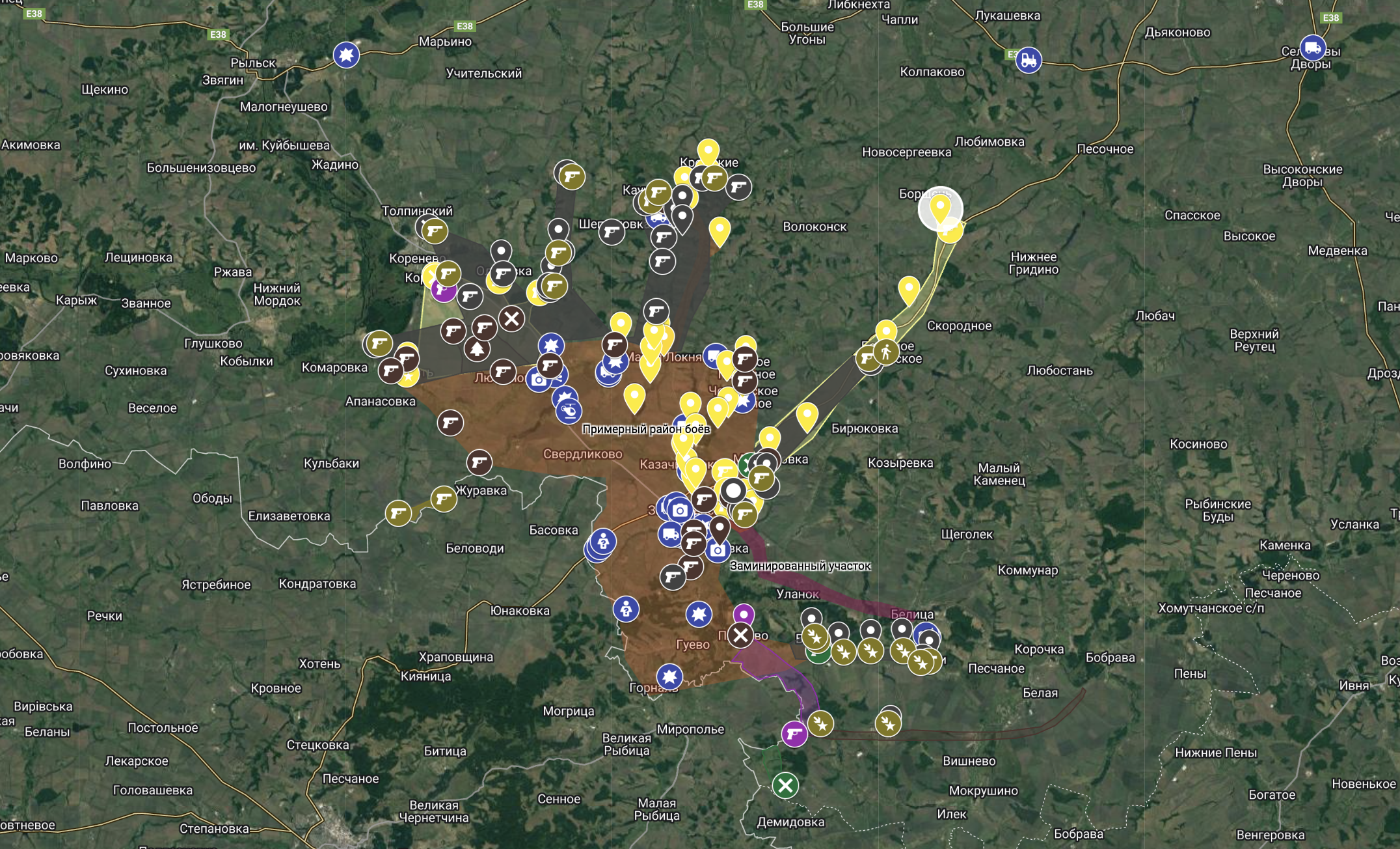 Под контролем ВСУ новые села: карты боев в Курской области